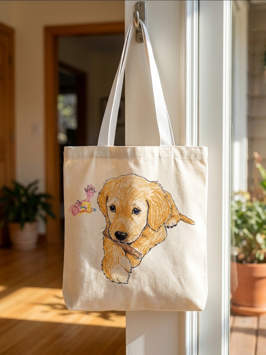 Custom Portrait Tote Bag